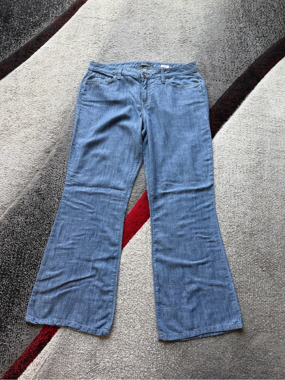 Level 99 Newport Linen Blend Chambray Wide Leg Pants
